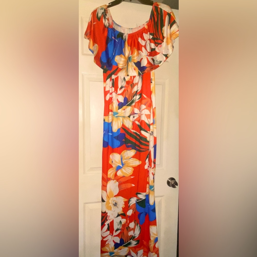 Floral Off the shoulders dress